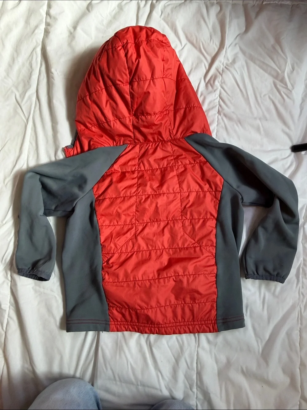 Columbia Dark Gray Jacket with Blue Trim